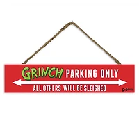 Grinch Parking Only Hanging Wall Plaque