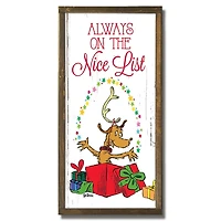Always on the Nice List Wall Plaque