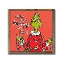 As Merry As I Get Grinch Wall Plaque