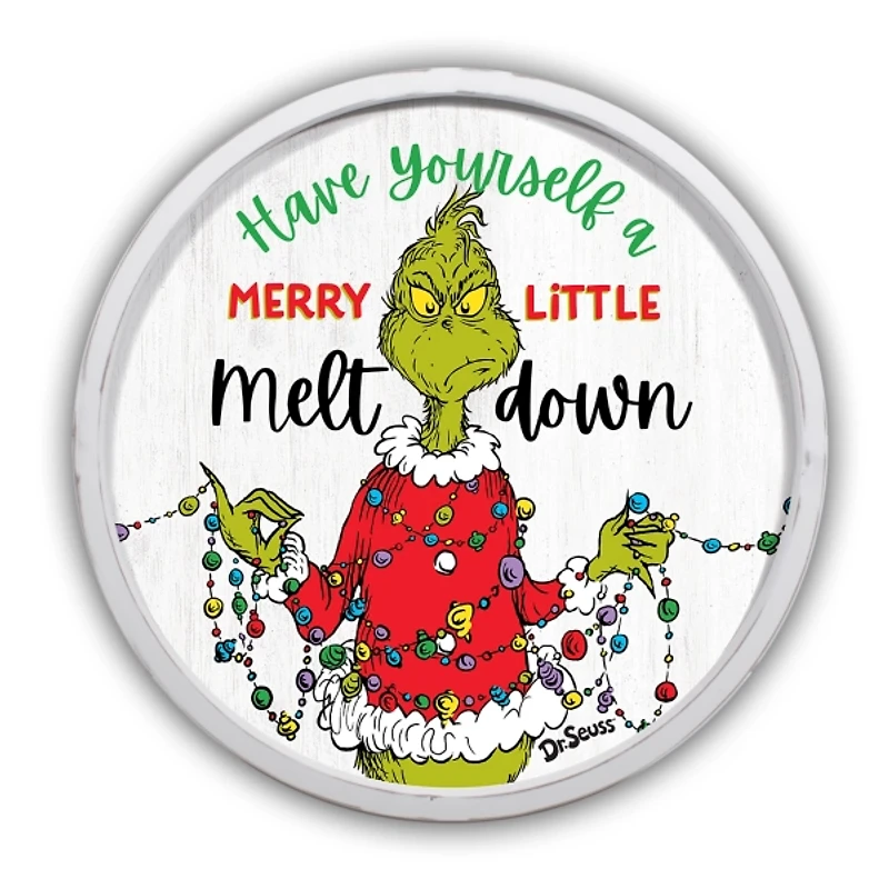 Round Merry Little Meltdown Wall Plaque