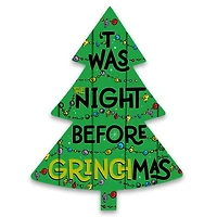 Night Before Grinchmas Tree Wall Plaque