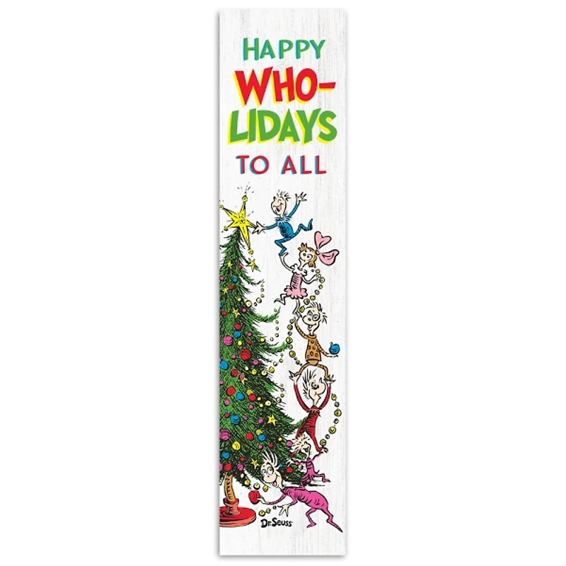 Happy Who-lidays To All Grinch Porch Board