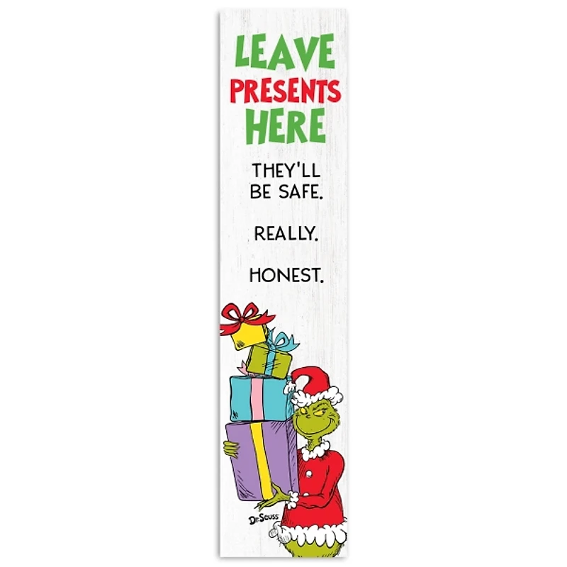 Leave Presents Here The Grinch Porch Board