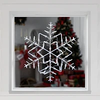 White LED Snowflake Window Silhouette