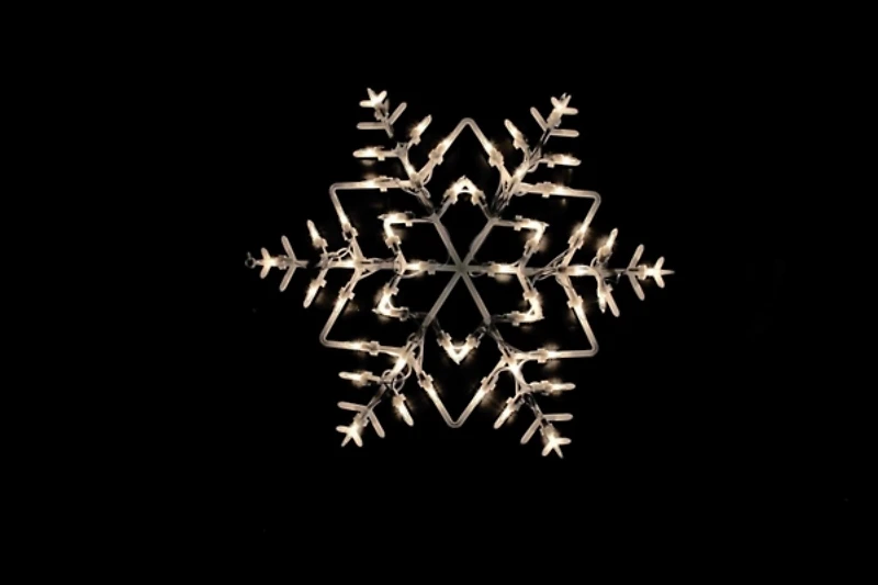 Pre-Lit White Snowflake I Decoration