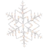 Pre-Lit White Snowflake I Decoration