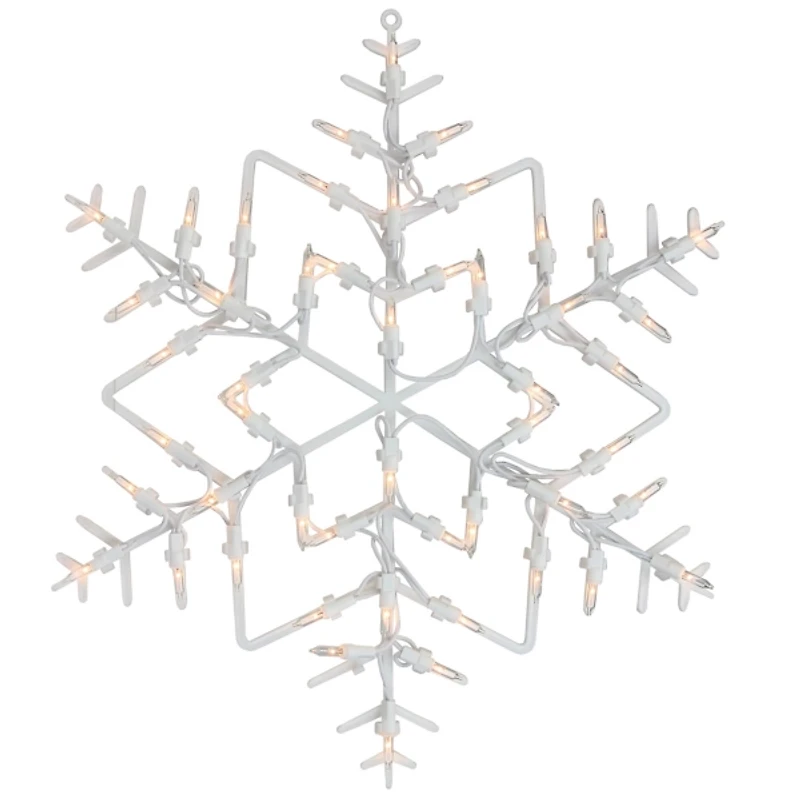 Pre-Lit White Snowflake I Decoration