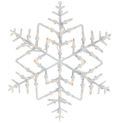 Pre-Lit White Snowflake I Decoration