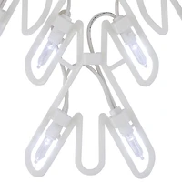 LED White and Blue Snowflake Decoration, 16 in.