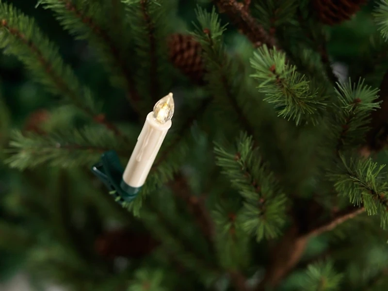 LED Clip-On Taper Candles, Set of 24