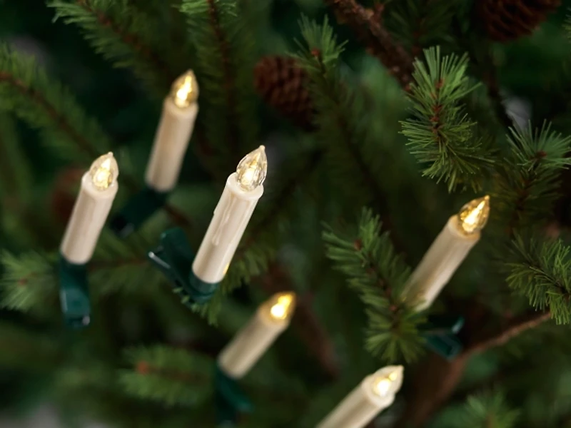 LED Clip-On Taper Candles, Set of 24