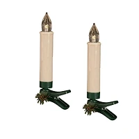 LED Clip-On Taper Candles, Set of 24
