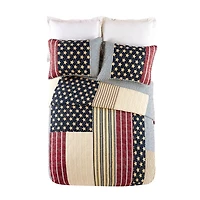 Stars and Striped Patch 2-pc. Twin Quilt Set
