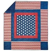 Americana Patch 3-pc. Full/Queen Quilt Set