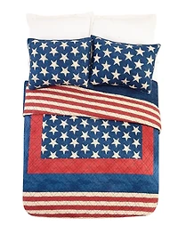 Americana Patch 3-pc. King Quilt Set
