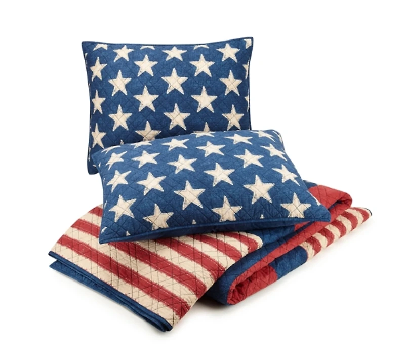 Americana Patch 3-pc. King Quilt Set