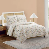 Floral Wallpaper 2-pc. Twin Quilt Set