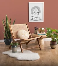 Round Yellow Sunshine Face Pillow