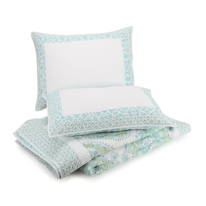 Blue Bohemian Breeze 3-pc. King Quilt Set