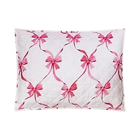 Abigail Pink Bow 2-pc. Twin Quilt Set