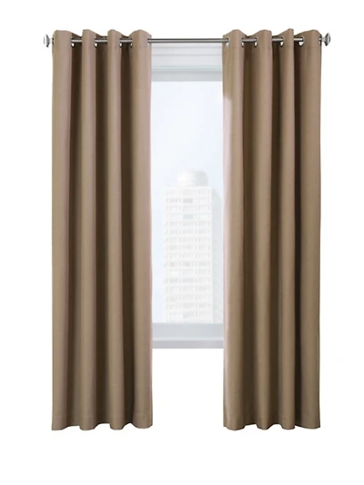 Pebble Ventura Blackout Curtain Panel Set, 63 in.