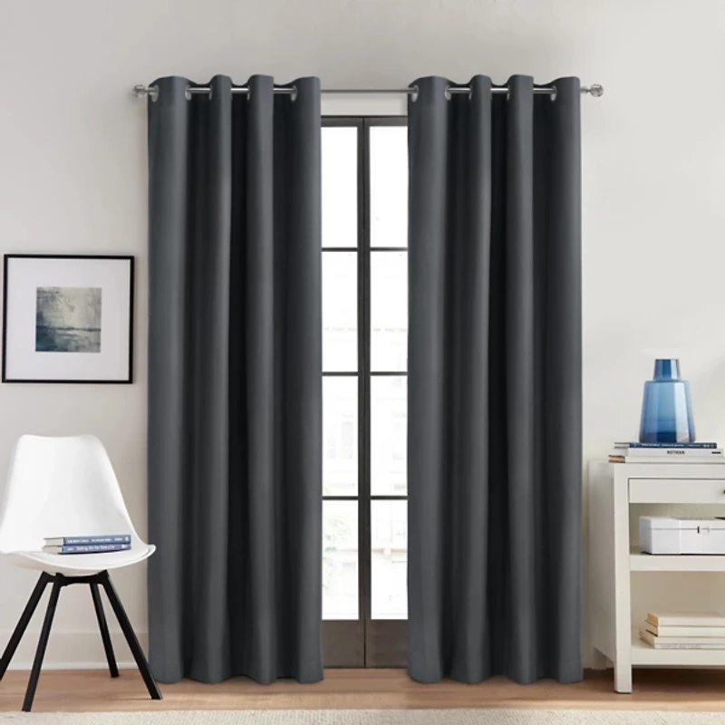 Charcoal Alpine Blackout Curtain Panel, 108 in.