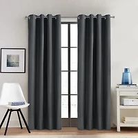 Charcoal Alpine Blackout Curtain Panel, 108 in.