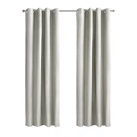 White Alpine Blackout Curtain Panel