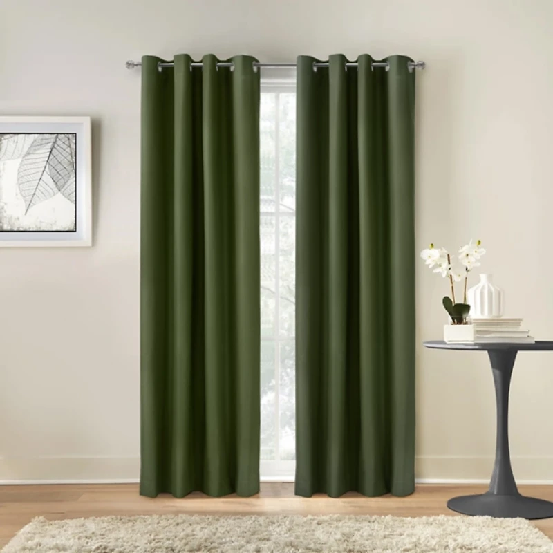Olive Alpine Blackout Curtain Panel, 95 in.