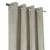 Taupe Paris Velvet Blackout Curtain Panel, 108 in.