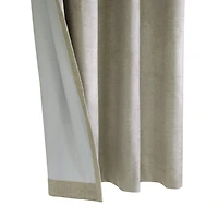Taupe Paris Velvet Blackout Curtain Panel, 108 in.
