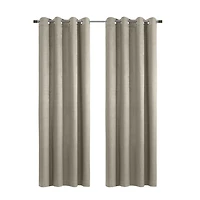 Taupe Paris Velvet Blackout Curtain Panel, 108 in.