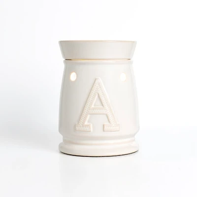 Monogram A Ceramic Wax Warmer