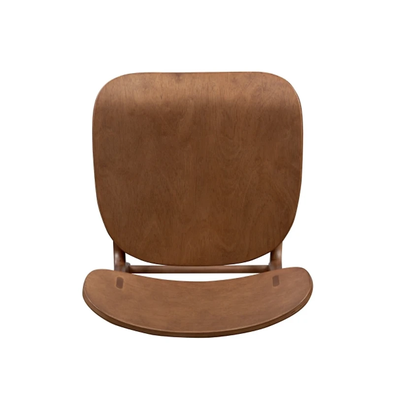 Light Brown Mid-Century Modern Bar Stool