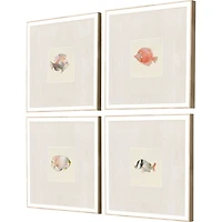 Coastal Medley Framed Art Prints, Set of 4
