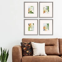 Verdure Abstract Framed Art Prints, Set of 4