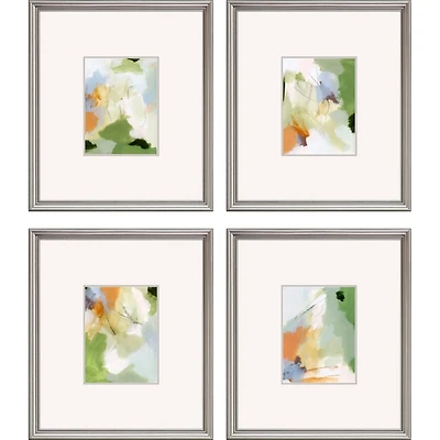 Verdure Abstract Framed Art Prints, Set of 4
