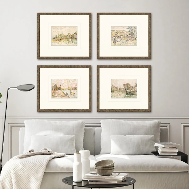 Petite Landscapes Framed Art Prints, Set of 4