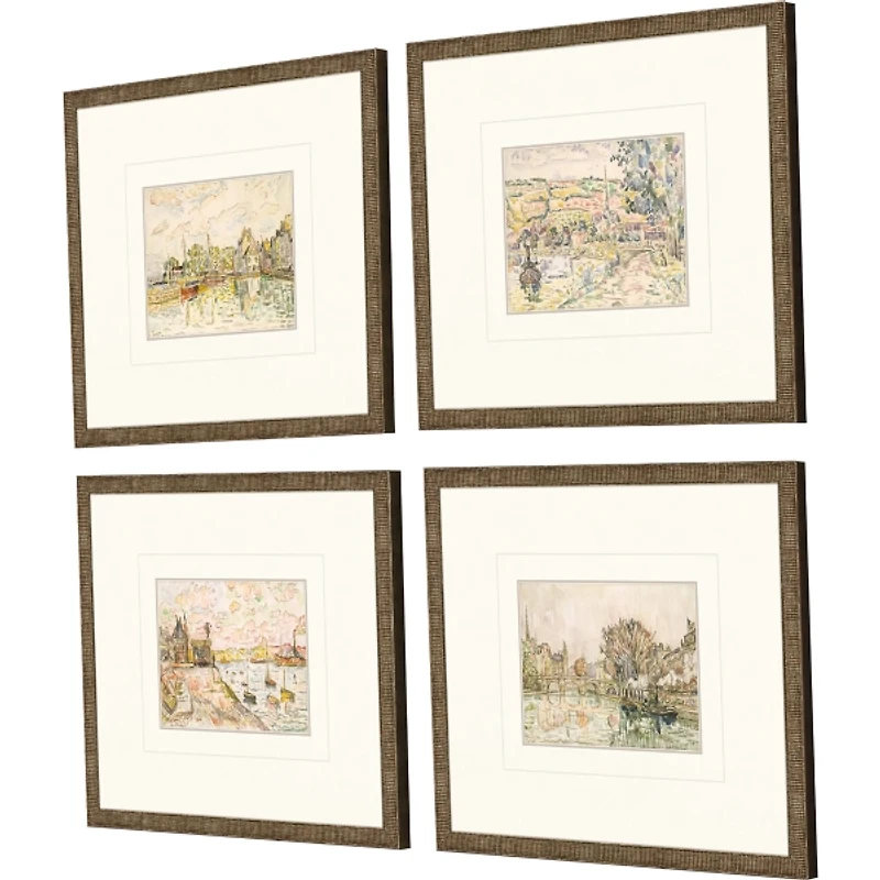 Petite Landscapes Framed Art Prints, Set of 4