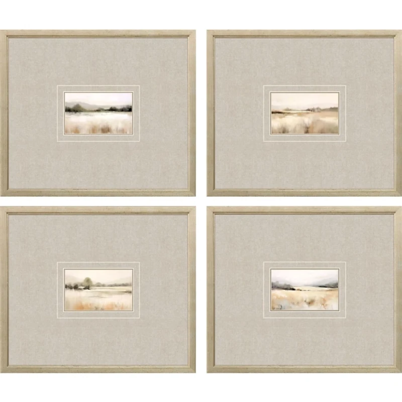 Subtle Landscapes Framed Art Prints, Set of 4