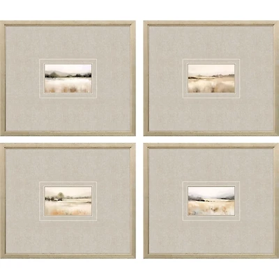 Subtle Landscapes Framed Art Prints, Set of 4