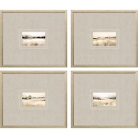 Subtle Landscapes Framed Art Prints, Set of 4