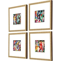 Meditations Framed Art Prints, Set of 4