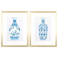 Chinoiserie Vases I Framed Art Prints, Set of 2