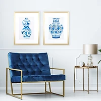 Chinoiserie Vases II Framed Art Prints, Set of 2