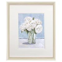 White Hydrangeas II Framed Art Print