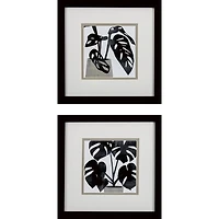 Black Plantling I Framed Art Prints, Set of 2