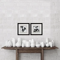 Black Plantling II Framed Art Prints, Set of 2