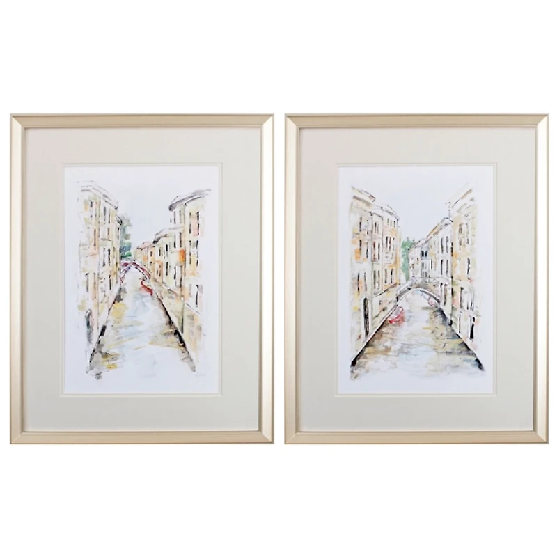 Venice Memories Framed Art Prints, Set of 2