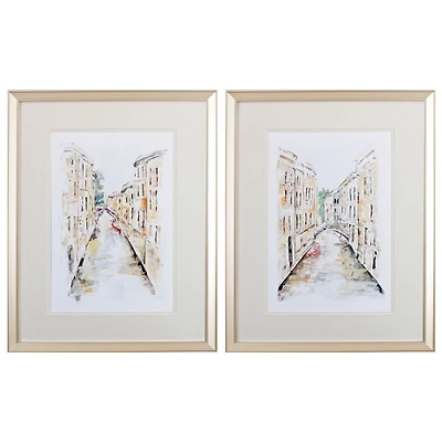 Venice Memories Framed Art Prints, Set of 2